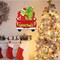 Christmas Door Hanging Sign Decorations, Merry Grinchmas Truck Wreath for Front Door, Wooden Door Signs of a Christmas Tree with a Dog Porch Wall Indoor Outdoor Holiday Decorations